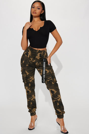 Kalley Cargo Pants - Olive, Fashion Nova, Pants