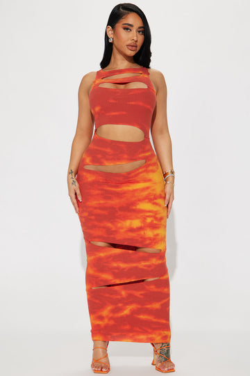 Game Day Jersey Maxi Dress Royal combo Fashion Nova Dresses