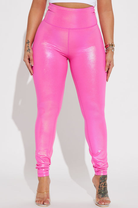 Shimmer All Day Iridescent Legging - Pink