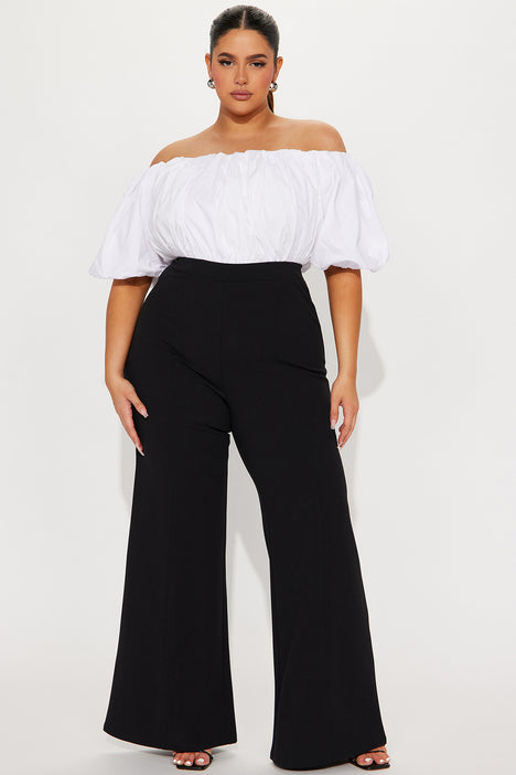 Fashion nova black and white online jumpsuit
