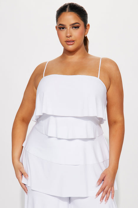 Plus size discount white peplum jumpsuit