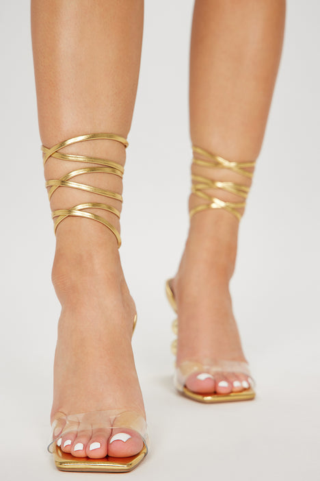 Gold wrap 2024 around heels
