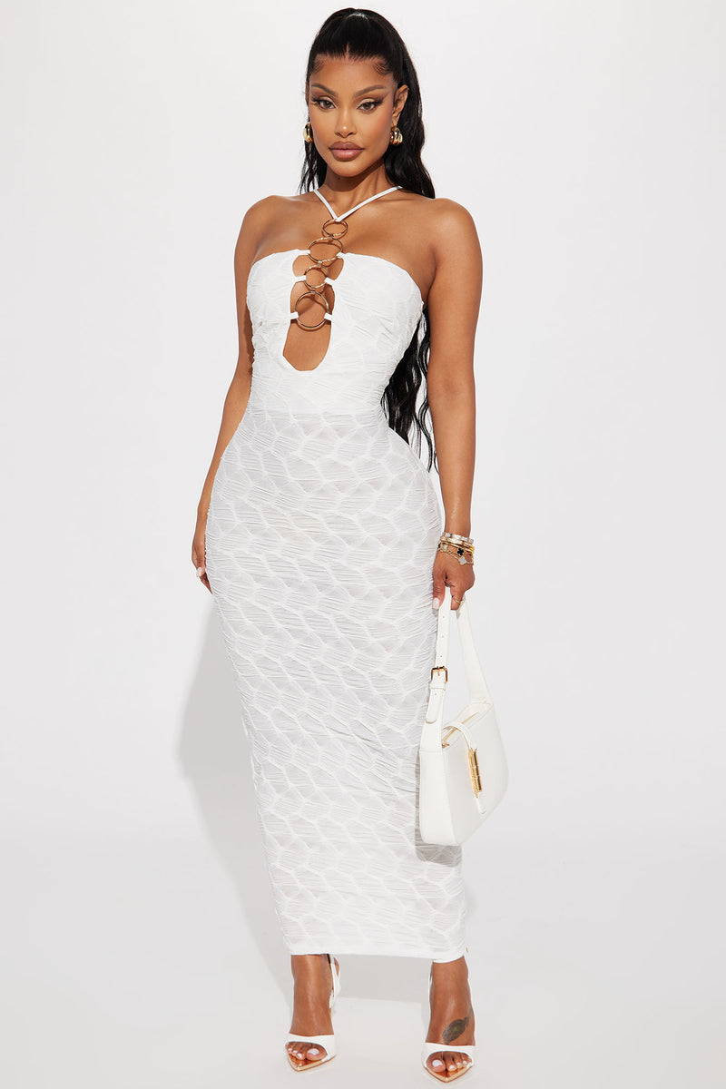 No Rings Attached Maxi Dress White Fashion Nova, Dresses Fashion Nova