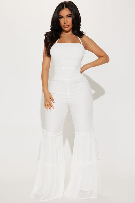 All Over You Jumpsuit White
