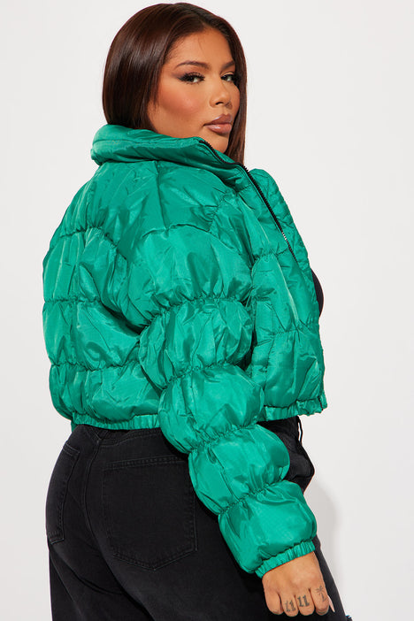 Designer cropped 2025 puffer jacket