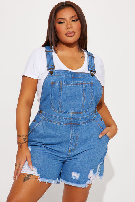 Fashion nova overall shorts top