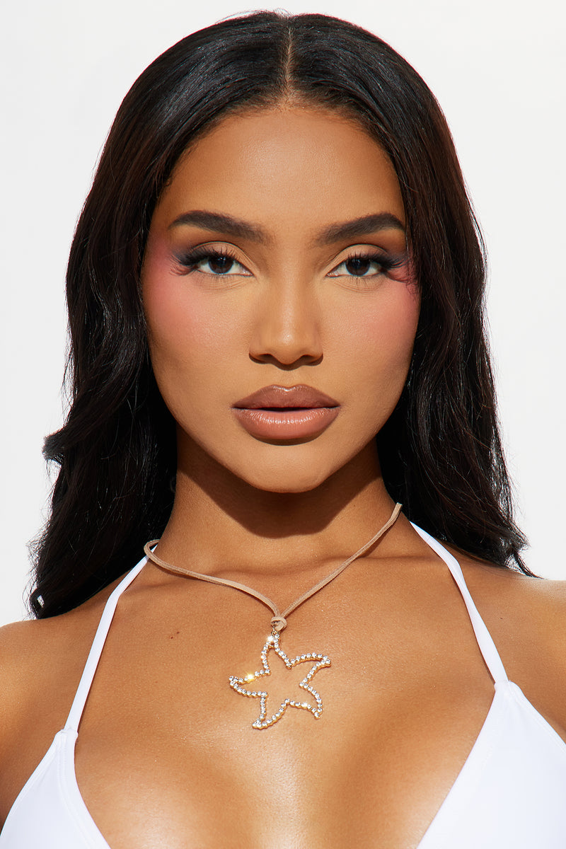 Lucky Starfish Necklace Gold Fashion Nova, Jewelry Fashion Nova