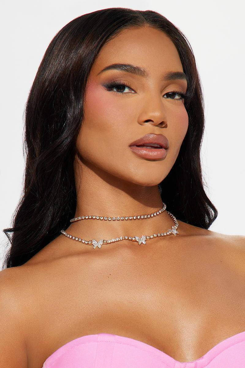 DazzleFly Necklace Gold Fashion Nova, Jewelry Fashion Nova