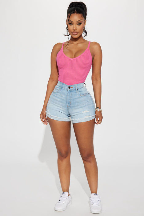 Fashion nova denim shorts on sale