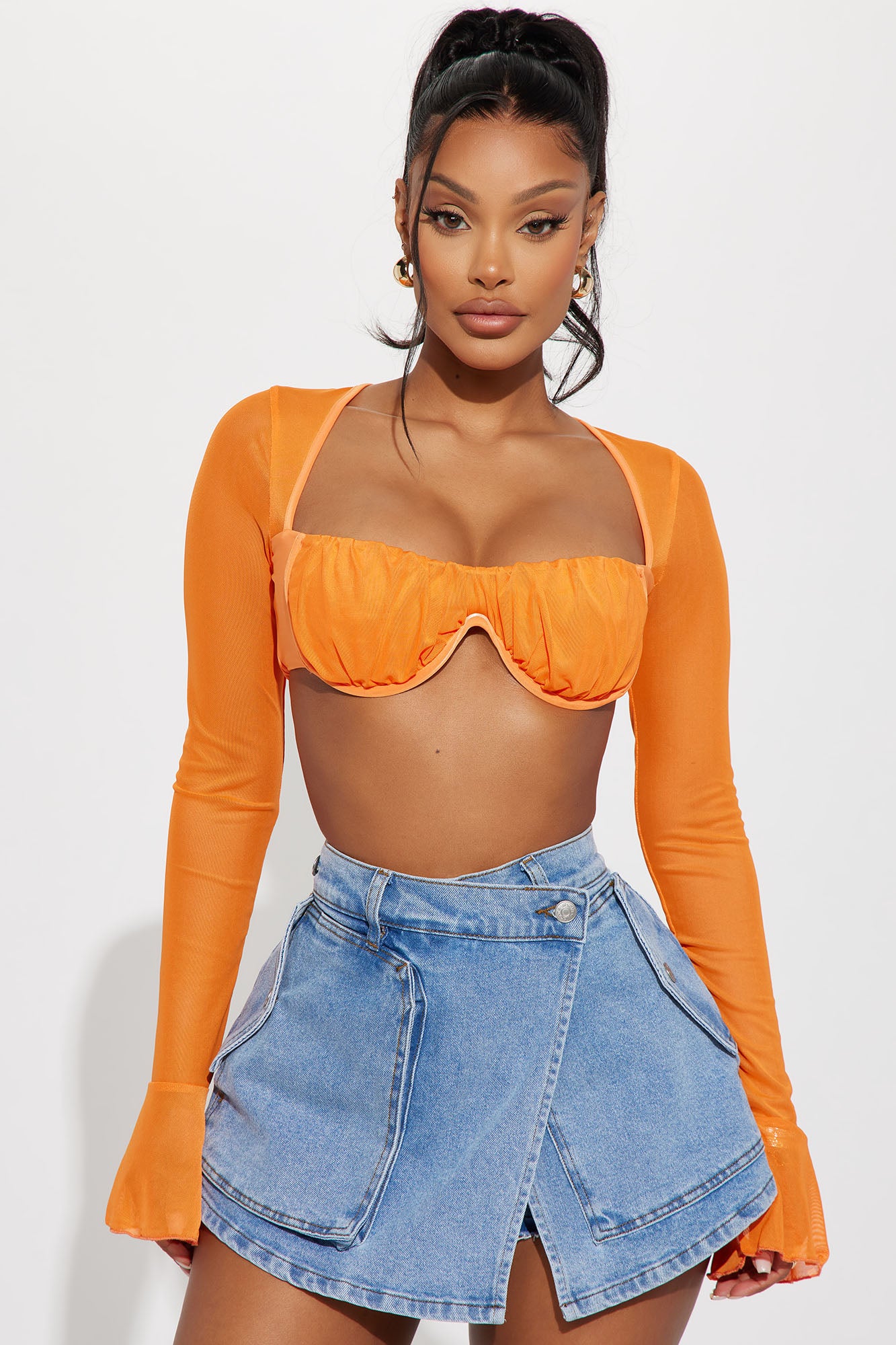 Mesh top orange outlet