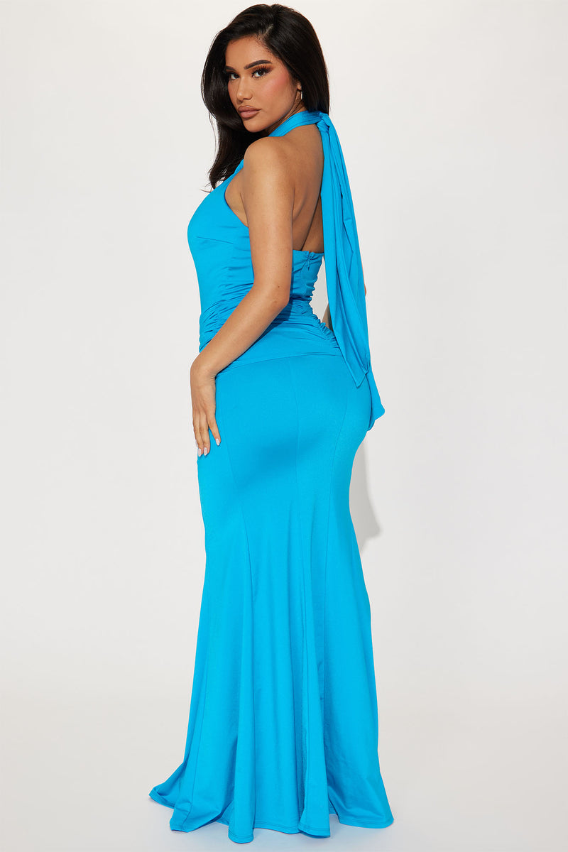 Shaya Halter Maxi Dress - Turquoise | Fashion Nova, Dresses | Fashion Nova