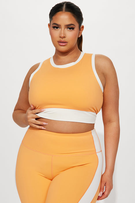 Sweet Sweat Active Set Orange combo Fashion Nova Nova Sport