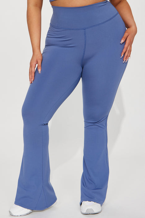 WERVOT Thick High Waist Yoga Pants Workout Running Yoga Leggings for Women  Yoga Pants for Women Cotton Blend Blue : : Fashion