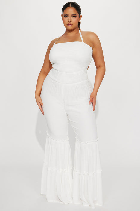 Fashion nova plus size white jumpsuit online