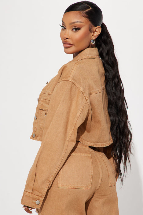 Tan cargo jacket on sale