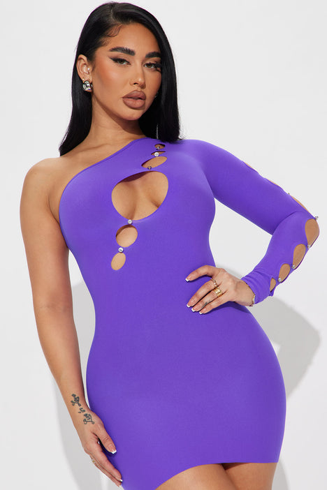 Fashion nova purple dress clearance