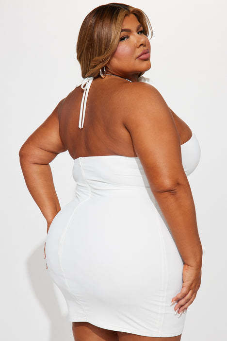 Plus size white dress on sale fashion nova