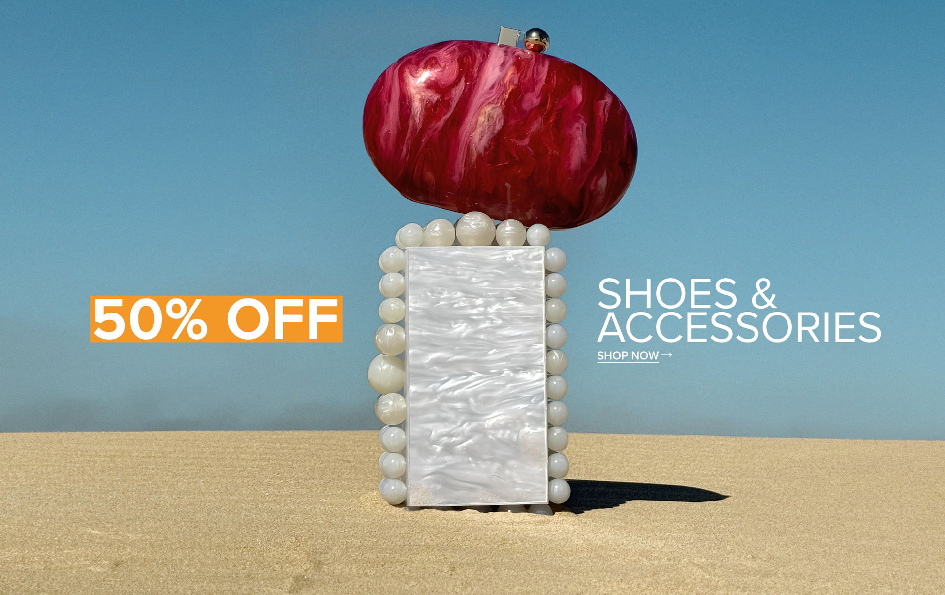 50% OFF SHOES & ACCESSORIES - 5..15.24 - JRS BANNER