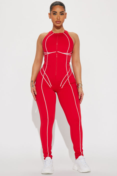 Sport jumpsuit fashion nova best sale
