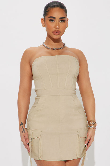 Cargo mini top dress