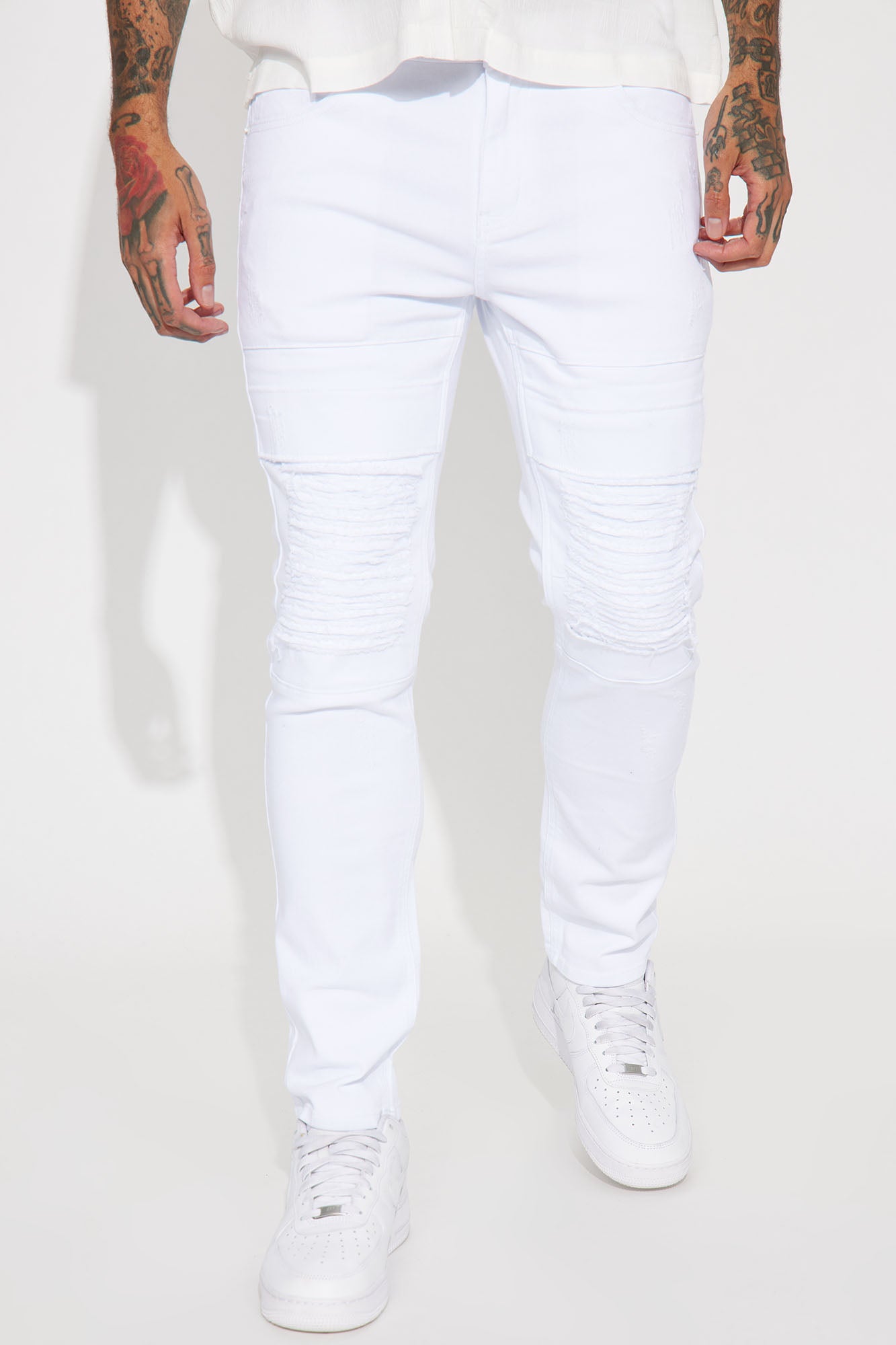 Men's Skinny Jeans - White - 31