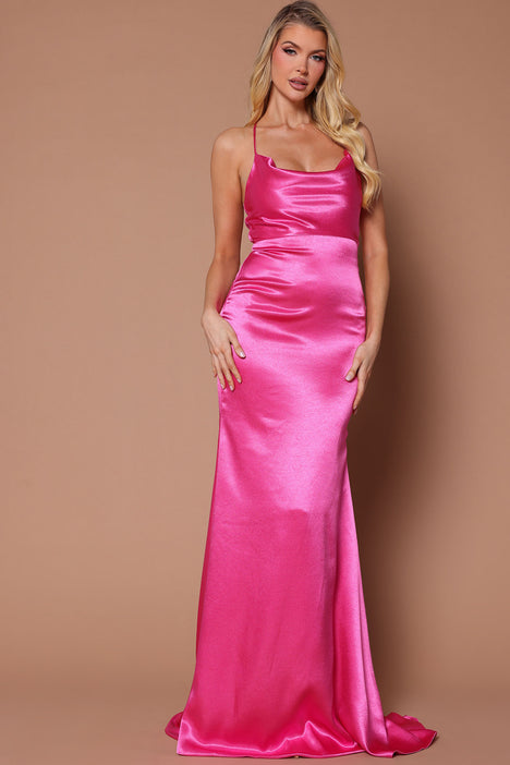 Satin dress 2025 fashion nova