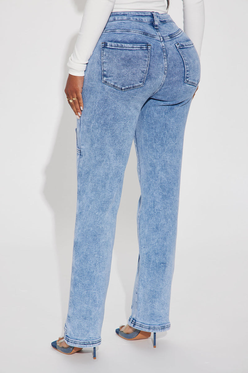 Leila Low Stretch Straight Leg Jean - Medium Wash | Fashion Nova, Jeans ...