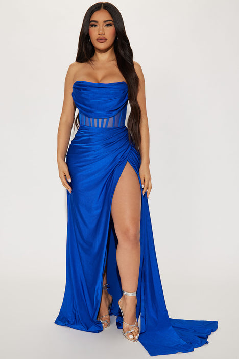 Royal blue dress fashion hotsell nova