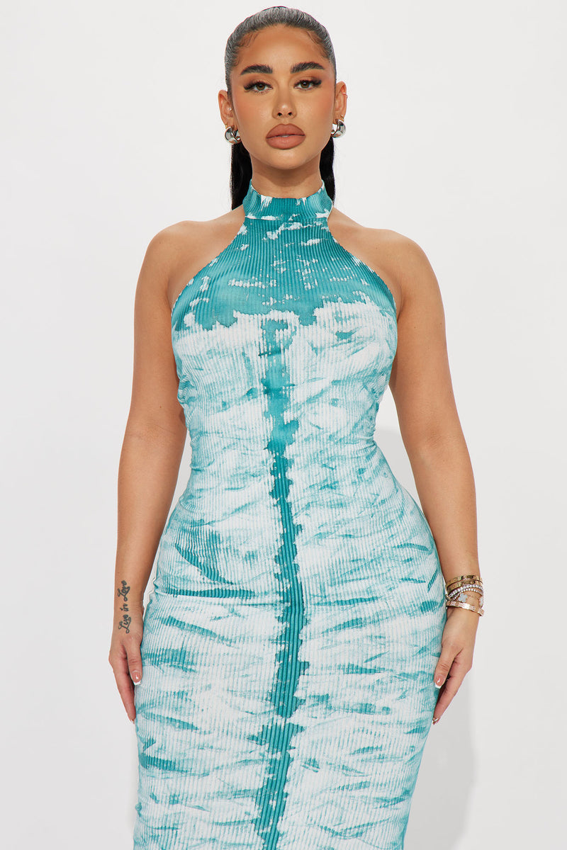 Tie-Dye Flare Camisole Dress LSN0015