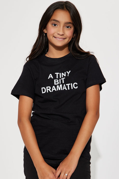 Mini A Tiny Bit Dramatic Screen Tee Black