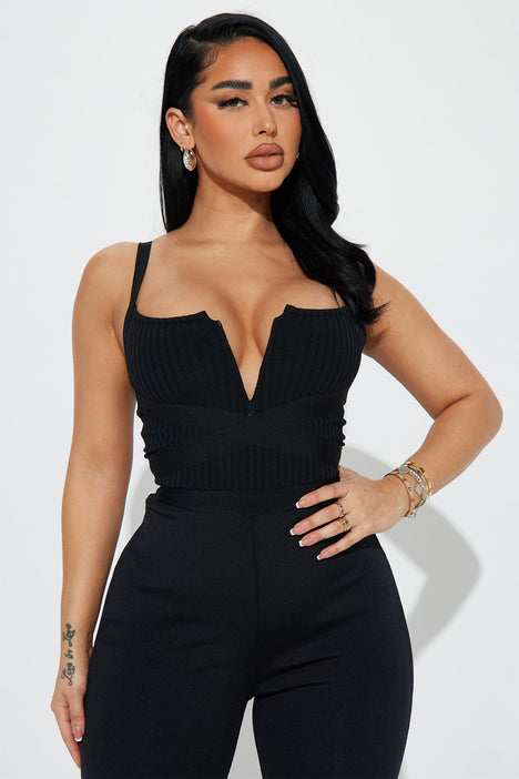 Misty Bandage Jumpsuit Black