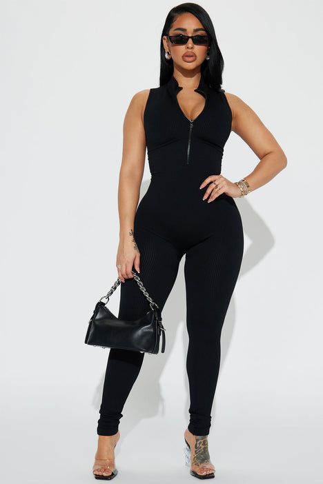 Fashion nova shop jumpsuits black