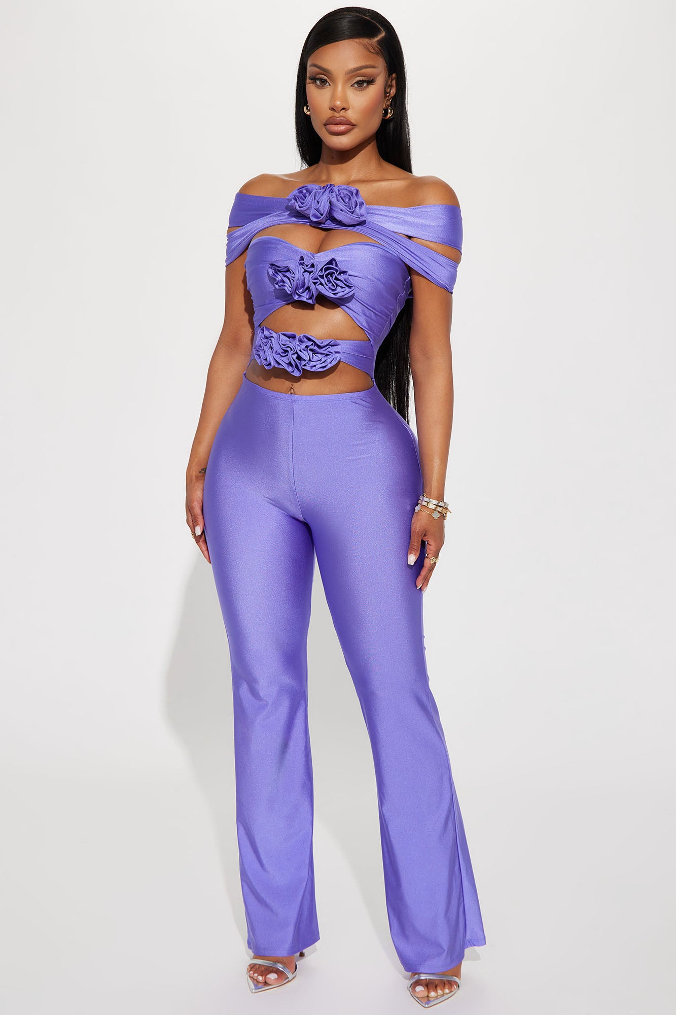 Purple jumpsuit clearance fashion nova