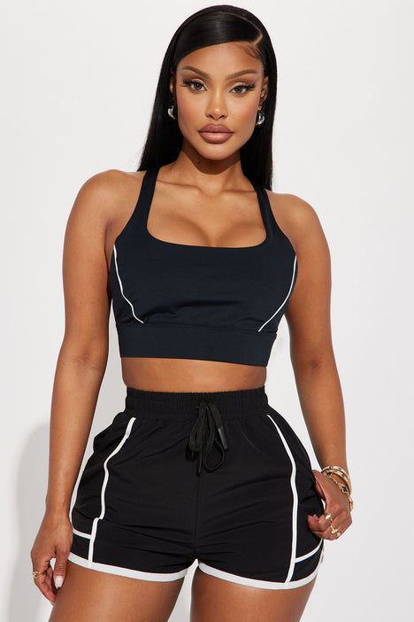 Aligned Elevate Sports Bra - Black, Fashion Nova, Nova Sport Tops