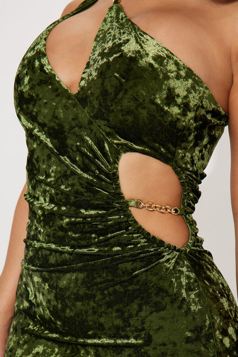 Crushed velvet outlet formal dress