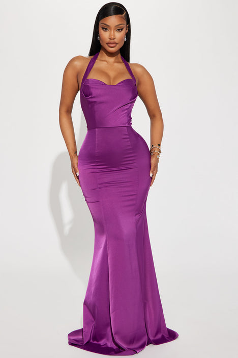 Plum purple maxi dress Clearance
