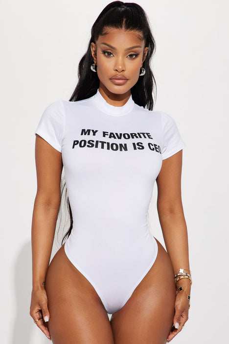 Favorite Position Bodysuit - White