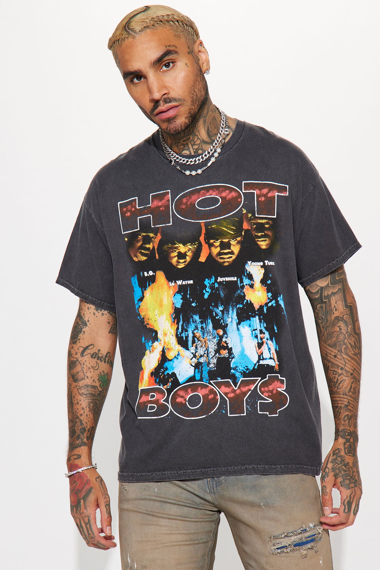 Hot Boys Short Sleeve Tee Black Fashion Nova Mens Graphic