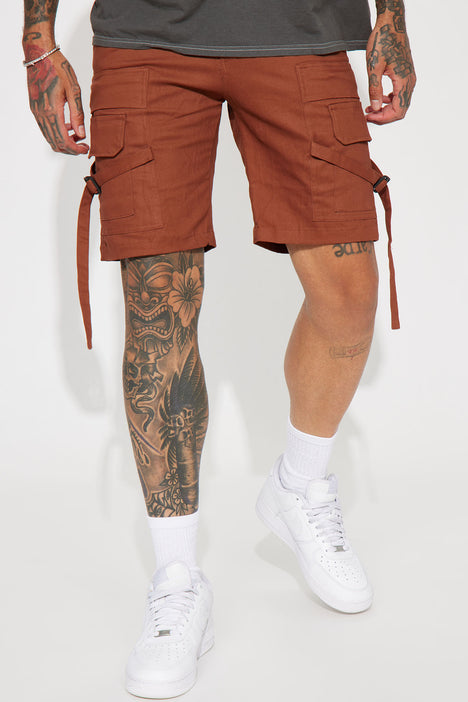 Chocolate brown cargo shorts 2025