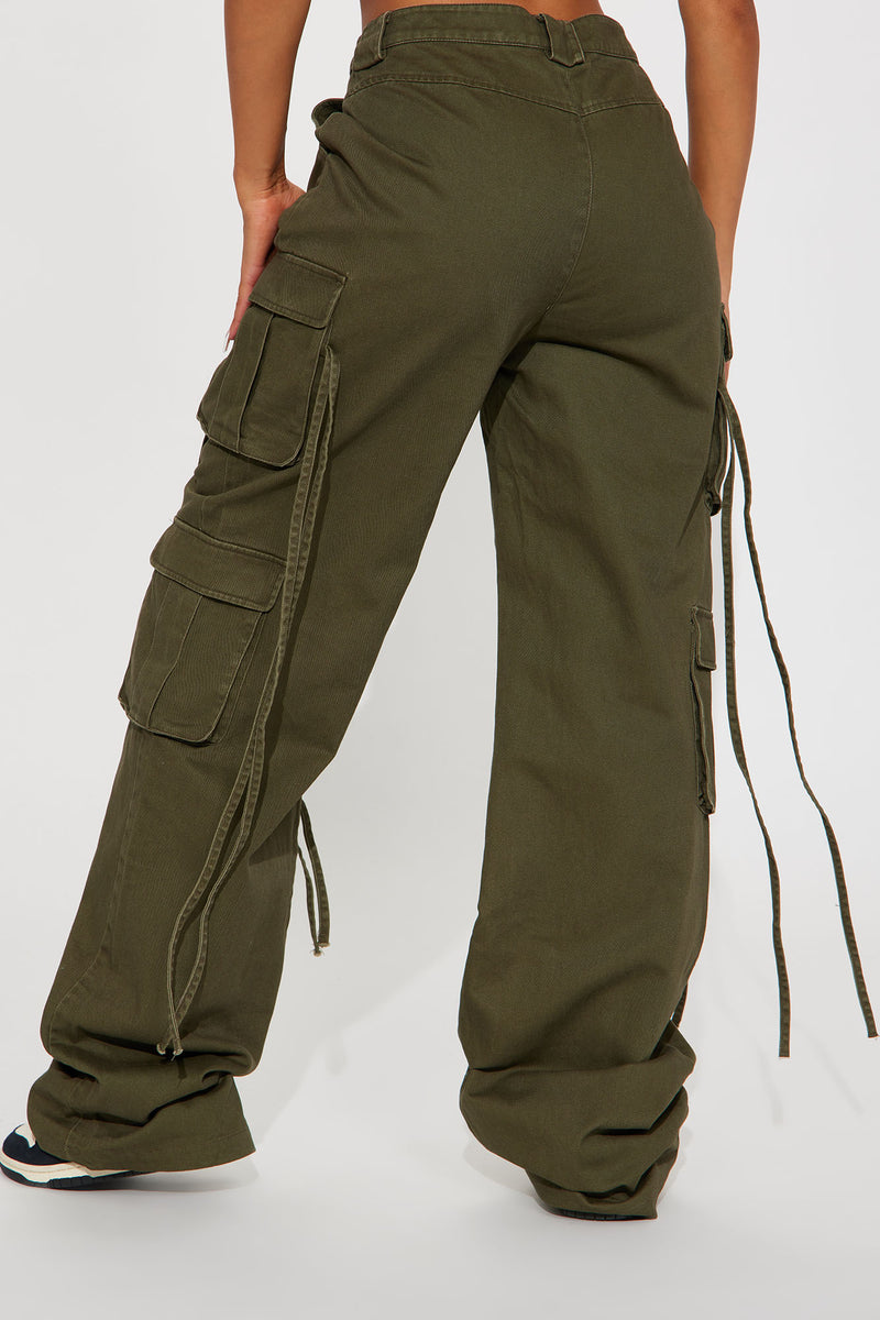 Tall Golden Hour Wide Leg Cargo Pant - Olive | Fashion Nova, Pants ...