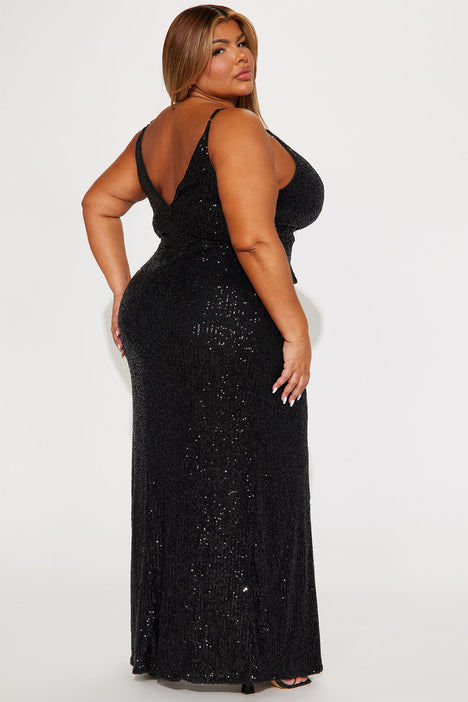 Fashion nova sequin top dress plus size