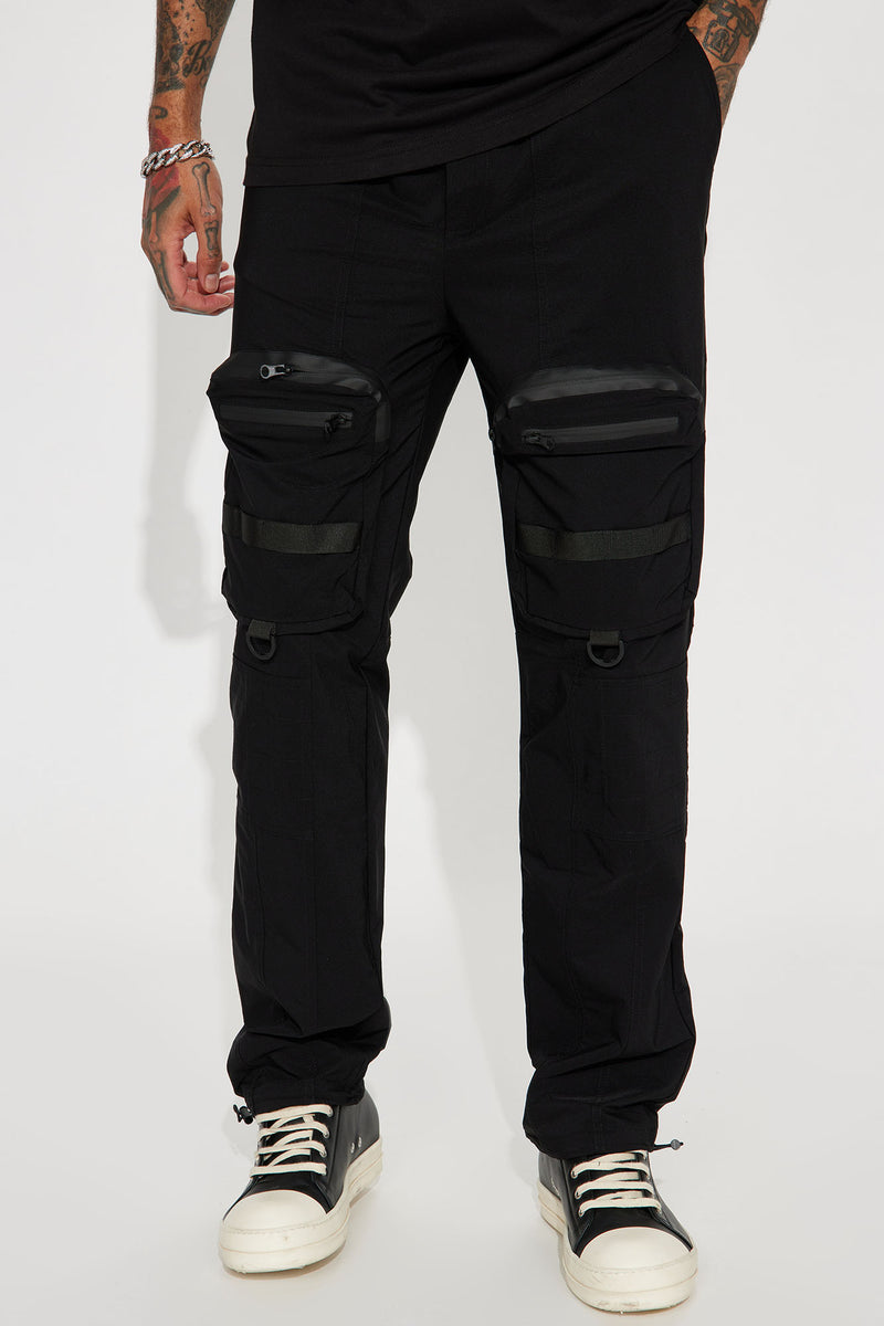 Another Day Nylon Cargo Pants - Black | Fashion Nova, Mens Pants ...
