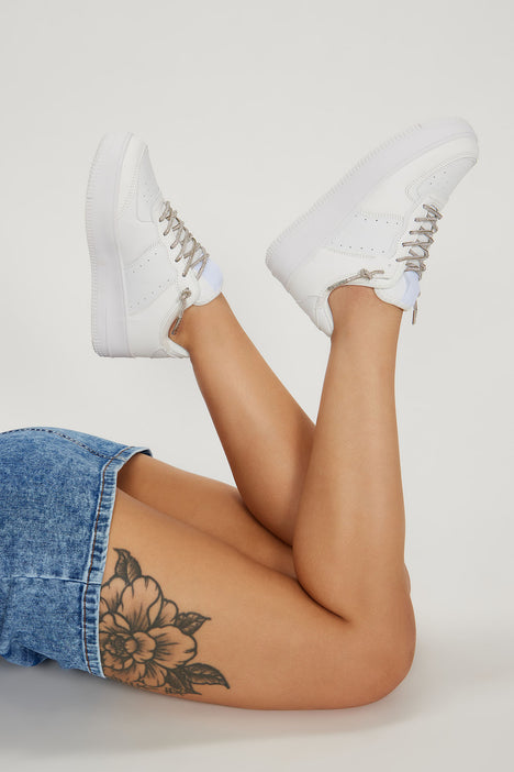 Letting Go High Cut Sneakers - White | Fashion Nova, Shoes | Fashion Nova
