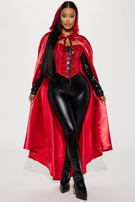 Halloween costumes red hot sale and black