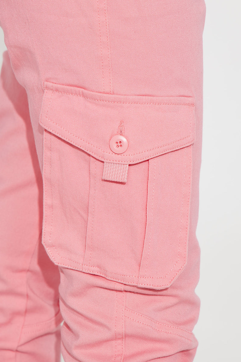 Mini Leave It Up To Me Cargo Joggers Pink Fashion Nova, Kids Pants