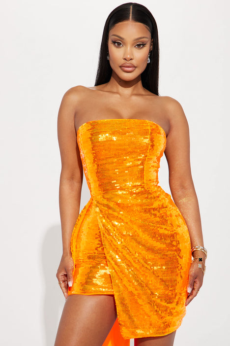 Her World Mini Dress - Orange | Fashion Nova, Dresses | Fashion Nova