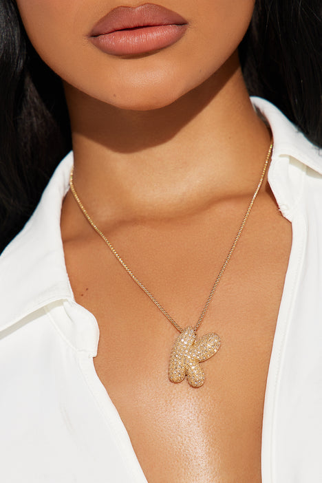 Bubble letter k chain top