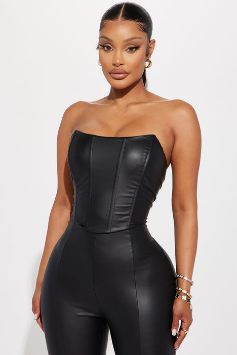 Fashion nova leather jumpsuit online