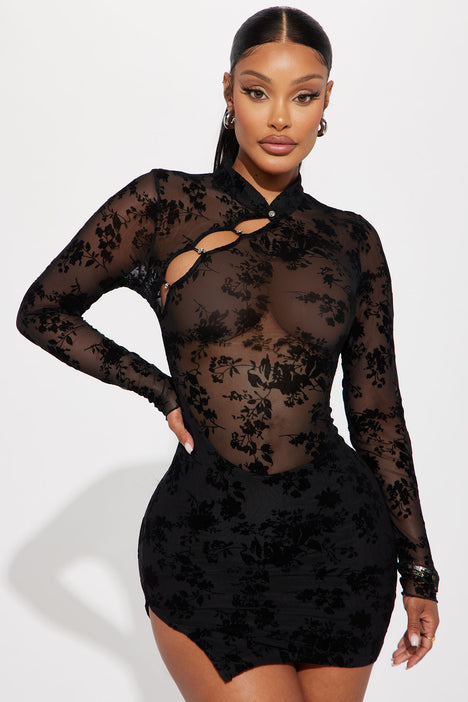 Fashion nova sale mesh dress