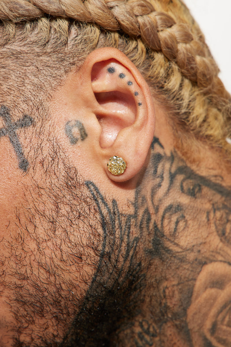 Nugget Stud Earring Set Gold Fashion Nova, Mens Jewelry Fashion Nova